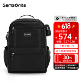 新秀丽（Samsonite）书包初高中生书包男女孩双肩包学生背包青春时尚大学生\NW4 黑色*304