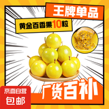 黄金钦蜜九号百香果 甜口 皱皮更甜不影响食用发货带青色 10个小果单果30-45g 黄金钦蜜九号百香果