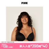维多利亚的秘密（Victoria's Secret）PINK 夏季圆盘胸内衣2805舒适3/4罩杯聚拢外扩文胸胸罩无痕聚拢 2ZUO黑色 11202805 65C （30C）