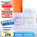 特百惠（Tupperware）冷冻6件套保鲜盒食品级冰箱储物密封收纳盒肉类速冻1.7*4+2.6*2