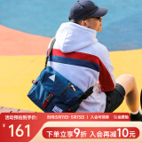 ACROSS邮差包男士斜挎包上班通勤包学生大容量单肩包旅行挎包女相机包包 深蓝