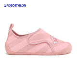 迪卡侬幼童软底防滑舒适室内学步鞋(脚背高/胖选大1-2码)粉22-4423388
