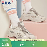 FILA斐乐SOFIA鱼刺鞋女鞋跑步鞋复古老爹鞋女增高鞋休闲鞋 南极灰/合金灰-AG 35.5