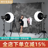 神牛（Godox） SL150W三代直播间补光灯LED摄影灯儿童常亮灯太阳灯影视灯美颜灯影棚视频灯 【套装7】SL150III两灯套装【配灯笼罩】 白光版