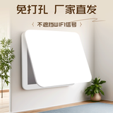 新款电表箱装饰画配电箱遮挡盖板空开电闸盒挂画强弱电箱遮丑神器 纯色白板【横版】 外框45*35【可遮盖40*30CM】