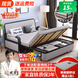 蓝皙【SF闪发】折叠沙发床两用 小户型客厅双人多功能沙发床可储物 宽1米长1.92米+7cm海绵 带储物款（默认浅灰）