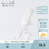 戴维贝拉（DAVE＆BELLA）夏季女童圆点裤袜小童可爱洋气连裤袜儿童宝宝蝴蝶结淑女打底裤