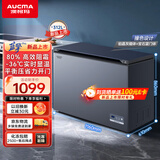 澳柯玛（AUCMA）312升家用减霜大容量商用冷藏柜冷冻柜超低温电子控温卧式冰箱 一级能效BC/BD-312DHX 以旧换新