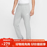 耐克（NIKE）男运动裤 春秋针织直筒休闲裤 轻便休闲 BV2714-063 灰 L
