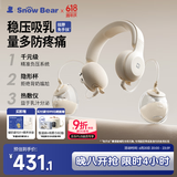 小白熊SnowBear吸奶器免手扶电动双边便携挤奶开奶挂脖式集乳器大吸力3058