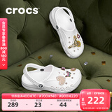 卡骆驰crocs洞洞鞋贝雅男鞋女鞋轻便耐磨一脚蹬拖鞋休闲鞋|10126 白-100 36 /37(220mm)