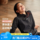 HOTSUIT 后秀暴汗服男款夏季运动套装男女同款健身服跑步服轻薄降体服 黑色-女款经典长款 3XL