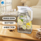 阿司倍鹭（ASVEL）塑料冷水壶大容量凉水壶泡茶壶冰箱果汁壶扎壶食品级耐高温 3.1L