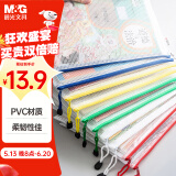 晨光(M&G)文具 A4/4色文件袋资料袋网格拉链袋睿智系列办公文件整理学生开学试卷收纳袋 4个装ADMN4168