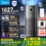 美的（Midea）无雾空气加湿器净化家用母婴专用卧室静音除菌小型工业雾化器空调风扇伴侣女生礼物国家补贴U15