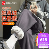 FitonTon休闲裤女外穿秋冬季加绒加厚裤子保暖卫裤宽松束脚显瘦百搭运动裤