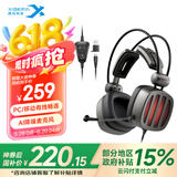 西伯利亚（XIBERIA）S21 游戏耳机头戴式 电脑电竞有线耳机耳麦 7.1声道线控不求人主播吃鸡听声辨位绝地求生耳机带麦 S21PROX【USB/Typec有线畅连】