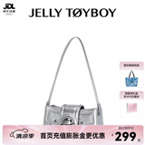 JellyToyboy女包【蓝盈莹同款】JTB千禧包春夏新款牛仔腋下包上班通勤斜挎包 星际银