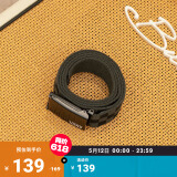 VANS范斯官方 男子腰带（1168mm*38mm）灰黑棋盘格户外街头 黑色/炭灰色 均码