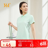361°短袖女春夏季运动t恤速干衣polo衫跑步健身休闲瑜伽662424130H-5