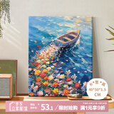 好久不见数字油画diy高难度手工填色画唯美治愈解压手绘油彩装饰画