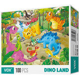 VOX儿童拼图玩具100片 恐龙世界幼儿认知拼图男女孩3-4-5岁VD100-03