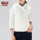 无印良品 MUJI 女式 针织抓绒 连帽衫 W8AB131 米白色 M