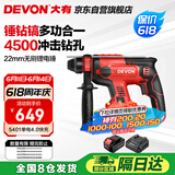 大有（Devon）20V工业级无刷充电锂电电锤5401打混凝土电镐开凿4.0Ah单电快充