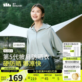 蕉下（beneunder）防晒衣女春夏UPF50+冰丝经典披肩款AL11824远山灰S