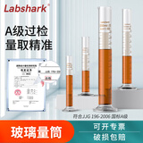 比克曼生物  湘玻玻璃量筒高硼硅加厚带刻度1000ml耐高温实验室用量出式量杯量桶实验器材A级可过检比克曼生 Labshark 量出【5mL】 1个