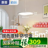 惠普全光谱LED护眼床头卧室灯现代简约长条单头吊灯中山灯具包安装