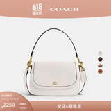 蔻驰（COACH）新款女士经典款LEGACY单肩包斜挎包真皮夏季女包 B4/粉笔白色