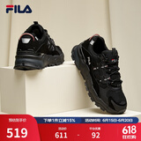 FILA 斐乐TREK满天星老爹鞋女鞋新款休闲鞋时尚复古跑鞋运动鞋 黑-BK 38