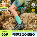 迈乐（Merrell）官方店男女款户外登山徒步鞋减震MOAB 3迈越者轻量防滑耐磨透气 J035881黑灰（男） 43