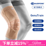 保而防（BAUERFEIND）运动护膝篮球跑步羽毛球德国原装轻薄透气半月板韧带损伤运动护具 新款银钛金常规款 6.5
