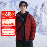 mont·bell羽绒服男款冬季800蓬鹅绒连帽GTX面料防风保暖外套 1101639 深棕红 BNBR L