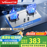 万和（Vanward）国家补贴20%【小灶君】B6天然气燃气灶具煤气炉双灶嵌入式不锈钢 5kW家用猛火一级能效家电 B6B60