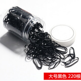 扇尾鱼黑色橡皮筋圈发绳一次性胶圈加粗男士扎头发皮筋弹性扎头绳女皮套