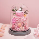 Para Ella康乃馨永生花生日礼物女高级实用摆件老婆妈妈元旦新年圣诞节