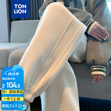 唐狮（TonLion）2024女束脚显瘦休闲侧拼卫裤WP 奶白 L 