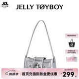 JellyToyboy女包【蓝盈莹同款】JTB千禧包春夏新款牛仔腋下包上班斜挎包 星际银