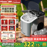 惠康制冰机小型家用宿舍学生15KG迷你寝室全自动制冰机器圆冰制作机便携把手商用奶茶咖啡冰块制冰模具 【升级不锈钢】耐磨损-冰块可调-自动清洗