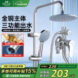 名爵（MEJUE）花洒全套明装淋浴器喷头套装 明管混水阀洗澡水龙头Z-05171