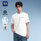 海澜之家（HLA）短袖T恤男【安心品质】凉感圆领短袖男25夏季 漂白1M 新街潮HNTBW2W009A M 170/88A 推荐125~136斤
