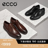 爱步（ECCO）皮鞋男 德比鞋皮鞋雕花布洛克皮鞋商务正装鞋男士男鞋 里斯622164 黑色62216401001 44