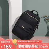 高尔夫（GOLF）双肩包女16英寸笔记本电脑包出差旅行背包防泼水学生书包 优雅黑