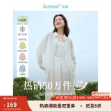 茵曼（INMAN）章若楠同款欧若风天丝薄开衫女装衬衫2025夏季新品长袖衬衣 多扣款明亮白-18424138 S