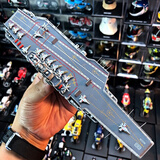 拼装辽宁号军舰战舰模型航母巡洋舰战列舰军舰模型军事摆件玩具 辽宁舰航母合金模型-送15只飞机 配底座/合金材质/精湛做工