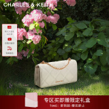 CHARLES&KEITH质感菱格链条小方钱包女包包女包生日礼物520礼物CK6-10680924 Cream奶白色 XS