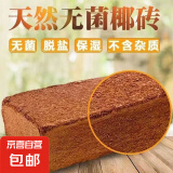 高泡发椰砖营养土压缩椰糠脱盐种菜养花通用型土壤种植大块椰糠土 升级装 【科学控释#叶片鲜嫩# 3块【够用家庭小阳台#】促销款